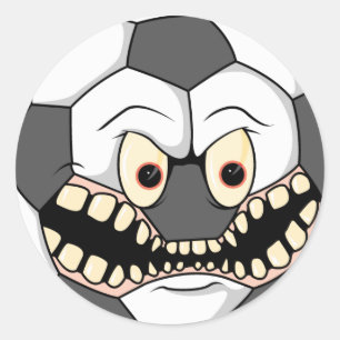 arg fotboll runt klistermärke