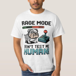 Arg Gamer Bulldog - viloläge på T Shirt
