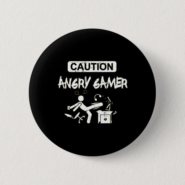 Arg Gamer-datorns fantastiska grafikspel Knapp (Framsida)