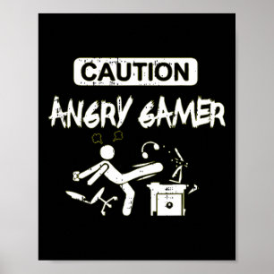 Arg Gamer-datorns fantastiska grafikspel Poster