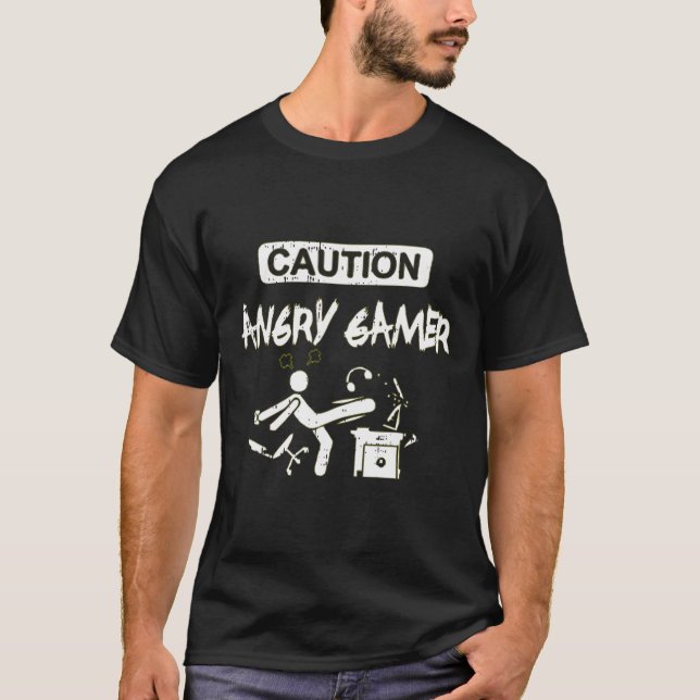 Arg Gamer-datorns fantastiska grafikspel T Shirt (Framsida)