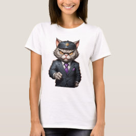 Arg gangster cat gullig arg cat t shirt
