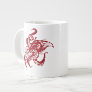 Arg Giant Squid in Red Jumbo Mugg