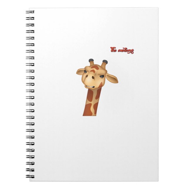 arg giraffe ansikte anteckningsbok (Framsidan)