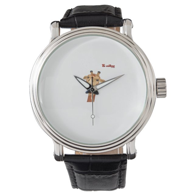 arg giraffe ansikte armbandsur (Framsida)