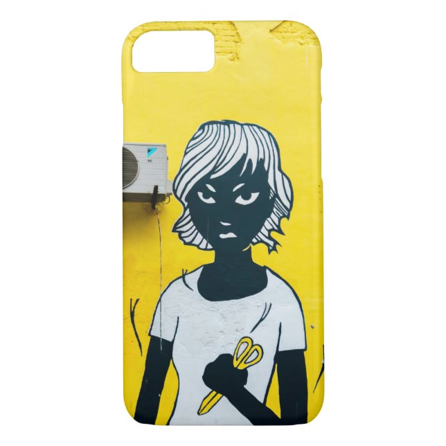 Arg Girl Painting Street Murals Case-Mate iPhone Skal (Baksida)