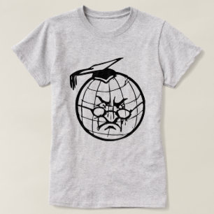 Arg Globe Wearing Mortarboard Funny Educator T-shirt