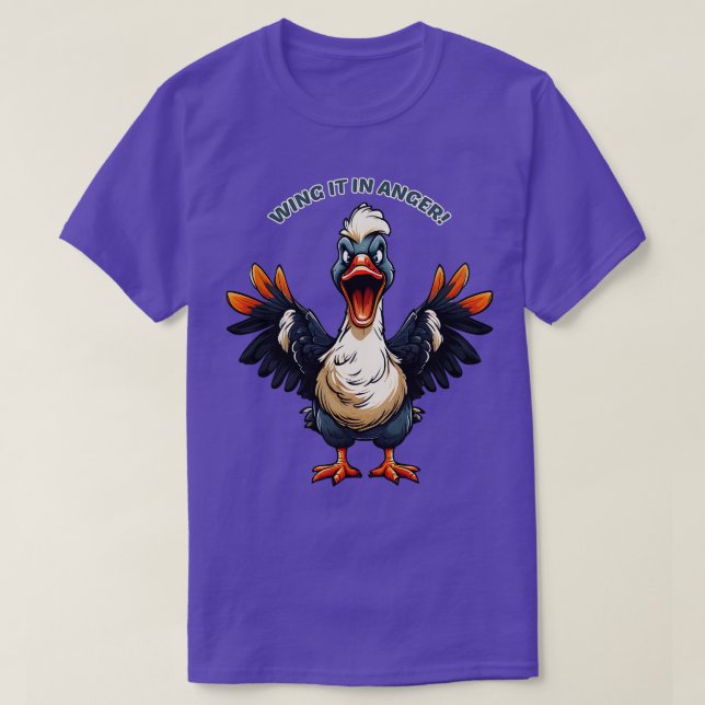 Arg Goose Vinge den i ilska T Shirt (Design framsida)