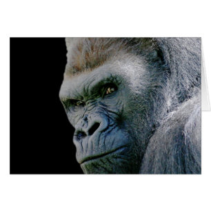 Arg Gorilla Hälsningskort