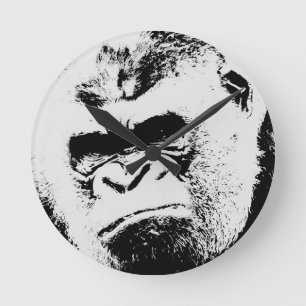 Arg Gorilla Rund Klocka