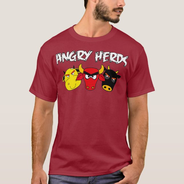 Arg Herds Funny Cow Farmer Cattle Farming Show T Shirt (Framsida)