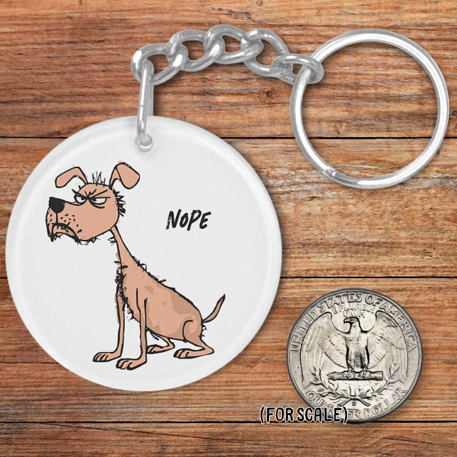 Arg Hund Sarkastic Phrase Bag Charm (Skapare uppladdad)