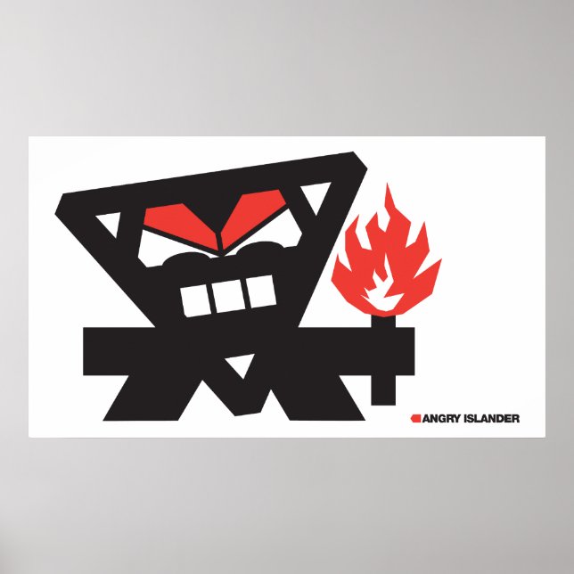 Arg Islander - svart på ljus Poster (Framsidan)