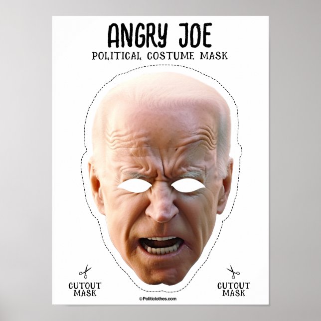 Arg Joe Biden Costume Mask Poster (Framsidan)