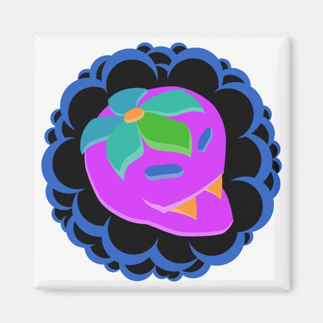 Arg jordgubbe! magnet (Framsidan)