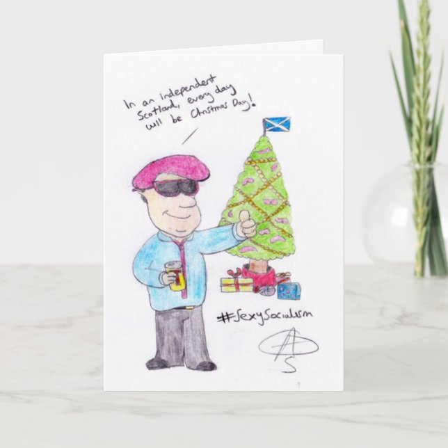 Arg jul helgkort (Framsida)