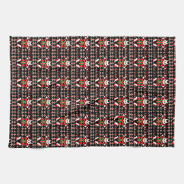 Arg Katt på julen Mönster Coola jul Kökshandduk