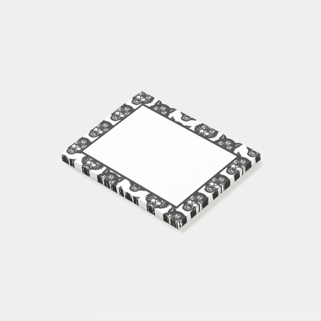 Arg Katt Post-it Block (Vinklad)