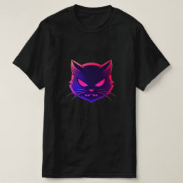 Arg Katt: Tröskelkonst i Neon T Shirt