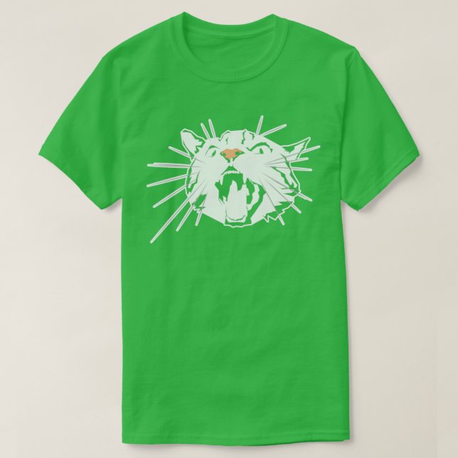 Arg Kattkonstnärlig design för kattälskare T Shirt (Design framsida)