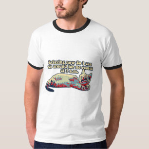 Arg kattmemma för kattpersoner och katthundar t shirt
