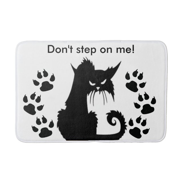 Arg Kattunge mönster Badrumsmatta (Framsidan)