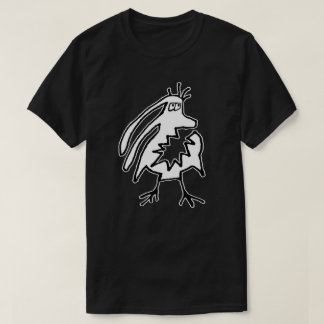 Arg lustigt vargmonster teckning t shirt
