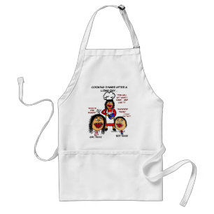 Arg Mamma Cooking Tecknad Förkläde
