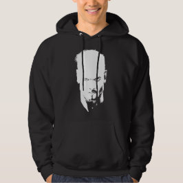 Arg Man Staring Black and White Hoodie