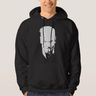 Arg Man Staring Black and White Hoodie