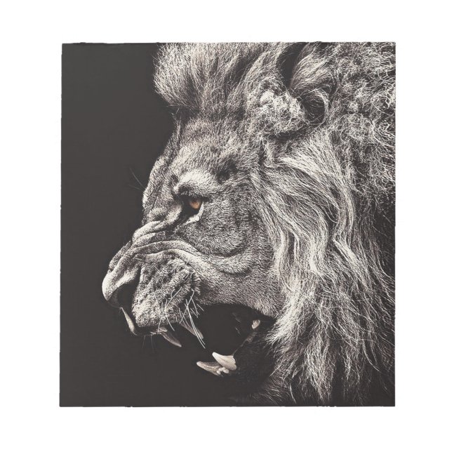 Arg Manlig Lejon Anteckningsblock (Framsida)