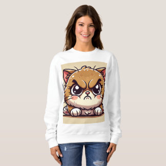 Arg men dålig: Tecknad Cat Design T Shirt