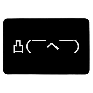 Arg Mitten Finger Emoticon Japanska Kaomoji Magnet