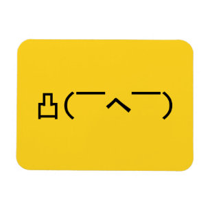 Arg Mitten Finger Emoticon Japanska Kaomoji Magnet