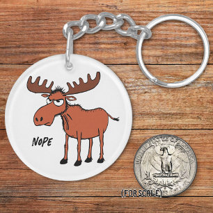 Arg Moose Teckning Sarcastic Phrase Bag Charm