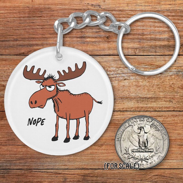 Arg Moose Teckning Sarcastic Phrase Bag Charm (Skapare uppladdad)