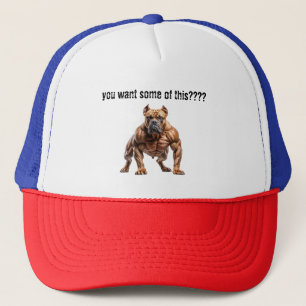 Arg Muscular Hund Vill du ha det här? Keps