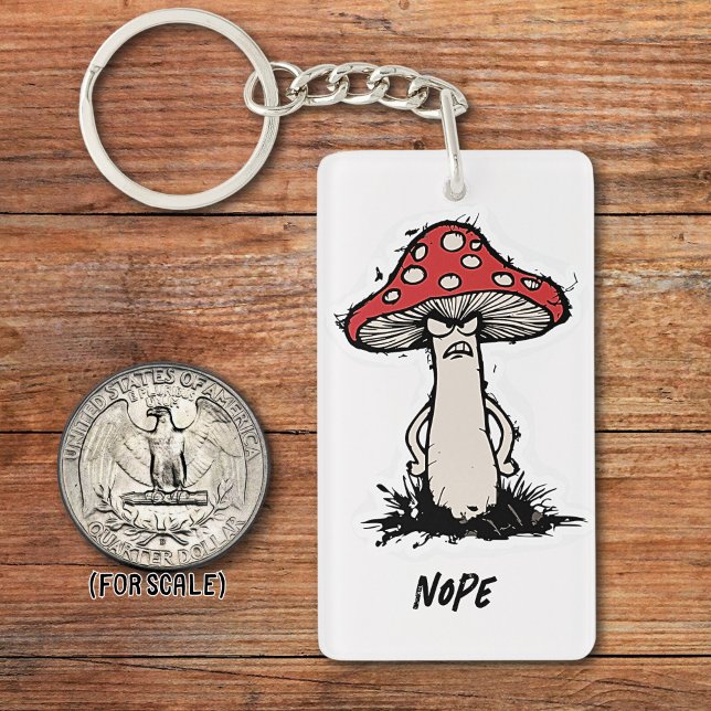 Arg Mushroom Teckning Sarcastic Phrase Bag Charm (Skapare uppladdad)