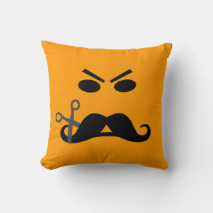 Arg Mustache anpassningsbar dekorativ kudde