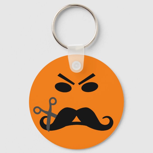 Arg Mustache-nyckelring Nyckelring (Framsida)