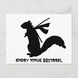 Arg Ninja Squirrel Collection Vykort