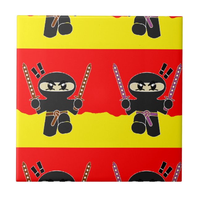 Arg ninjas kakelplatta (Framsidan)