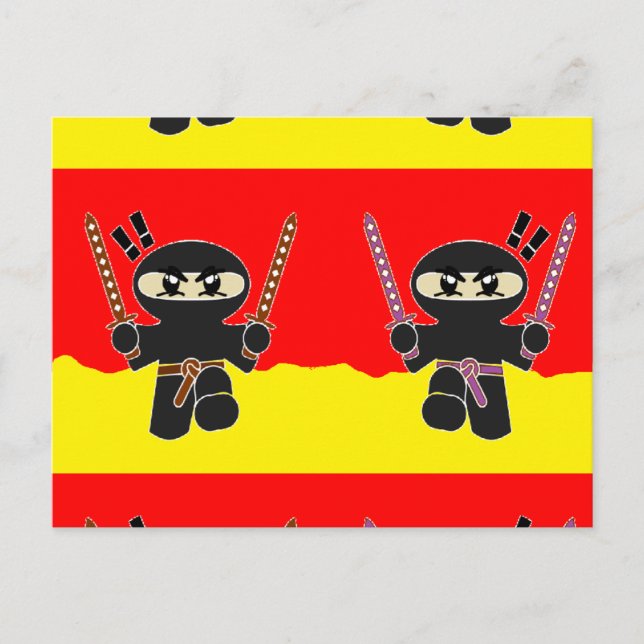 Arg ninjas vykort (Framsida)