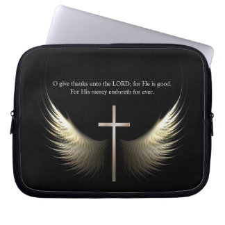 Arg och helig ande för beställnings- laptop sleeve