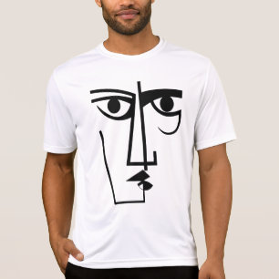 Arg Ögon Expression Abstrakt Woman Ansikte Ar T Shirt