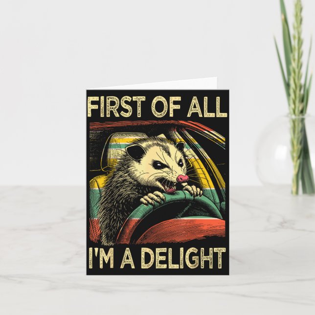 Arg Osumm Körande Roligt Citat Först Av Allt Är Ja Kort (Framsida)