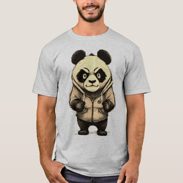 Arg Panda Cute Animal Design T Shirt (Framsida)