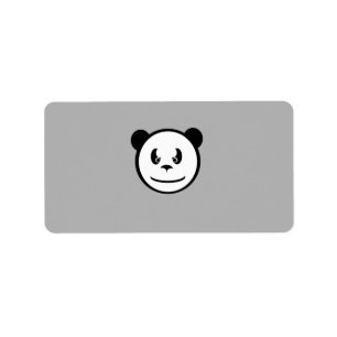 Arg Panda-etiketter Adressetikett