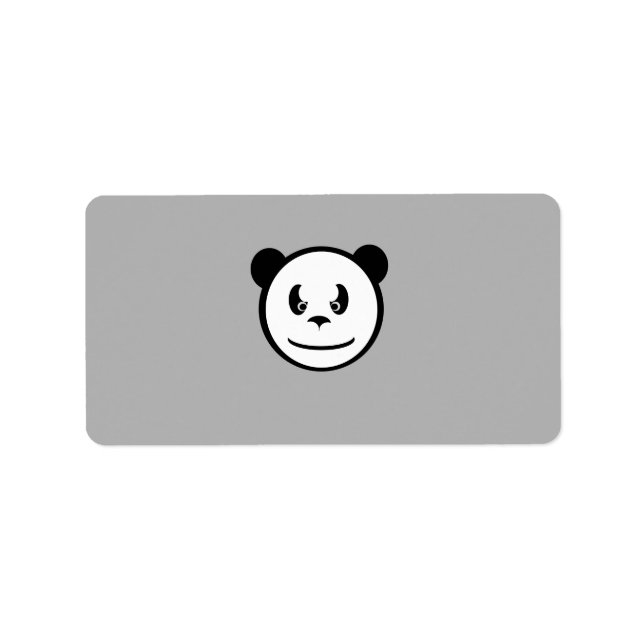 Arg Panda-etiketter Adressetikett (Framsidan)