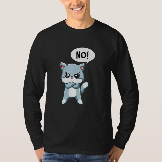 Arg Påstående Cat T Shirt (Framsida)
